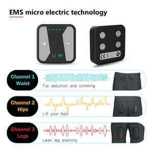 Hot Sale Typ C <span class=keywords><strong>Massage</strong></span> anzug für Fitness Fitness Wireless 25 Intensity Batterie mit großer Kapazität Zwei kanal ige Hüft lifte EMS Bein - Product Image 6