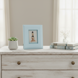 Cornice Fotografica in Vetro Parzialmente Piatto Azzurro Chiaro - Product Image 3