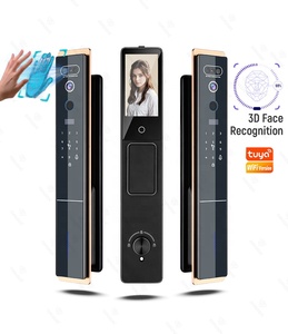 Tuya App vân tay Tủ Lỗ mộng xi lanh mật khẩu kiểm soát truy cập Video intercom không dây chuông cửa khóa - Product Image 1