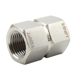Accesorios de Tubería de Acero Inoxidable Tipo Swagelok 316 S.S 1/8'' 1/4'' Adaptador Hembra NPT BSPP Acoplamiento Hexagonal para Tubería - Product Image 1