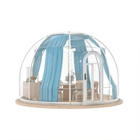 Dôme de tente de glamping en polycarbonate PC de luxe résistant aux UV haute résistance