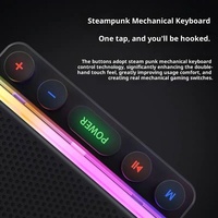 JEDEL Enceinte sans fil transfrontalière Z6 transparente Mecha à double haut-parleur avec bouton, subwoofer, éclairage LED RGB, étanche IPX4, USB/Batterie