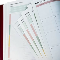 A5 personnalisé relié planificateur quotidien impression conception personnalisée agenda organisateur planificateur cahier planificateur 2025