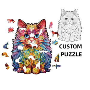 Nhãn Hiệu Riêng Basswood Laser Cắt Gỗ Câu Đố Laser Cắt Câu Đố Bằng Gỗ Thấp Moq Cho Câu Đố Collector Kệ - Product Image 3