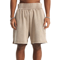 Shorts d'été pour hommes personnalisables 100% coton épais, taille élastique, respirants, décontractés, style vintage délavé à l'acide, hip-hop, streetwear, sport