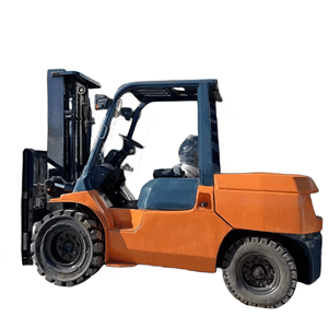 Chariots élévateurs à fourche 5 tonnes diesel d'occasion Chariots élévateurs Toyoto avec pompe manuelle Mât Machines Ateliers de réparation Fabriqué au Japon Bon état Bon marché - Product Image 5