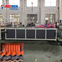 Línea de Producción Profesional Automática para Láminas de Techo de PVC Corrugado de Doble Capa, Tipo Ondulado