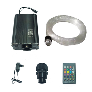 Lumière à <span class=keywords><strong>fibre</strong></span> <span class=keywords><strong>optique</strong></span> <span class=keywords><strong>ciel</strong></span> étoilé RGBW 18W contrôle APP scintillant 800 pièces 0.5mm longueur PMMA Starlight Headliner Kit lumière ambiante - Product Image 1