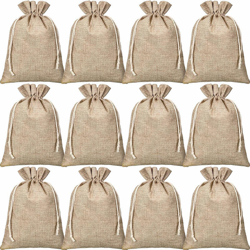 Bolso de lino de cuerda de algodón de lino