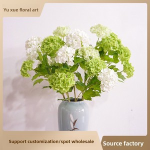 <span class=keywords><strong>Meetyou</strong></span> Hortensia Artificiel Hydratant Effet Réel Haute Qualité, Branche Unique Boule de Neige, Décoration de Table et d'Intérieur en Plastique - Product Image 2