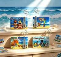 Support photo rectangulaire personnalisé en EVA et résine époxy pour fleurs, idéal pour la plage, le vélo, la planche de surf, les souvenirs de voyage, cadeau, vente en gros Punta Cana