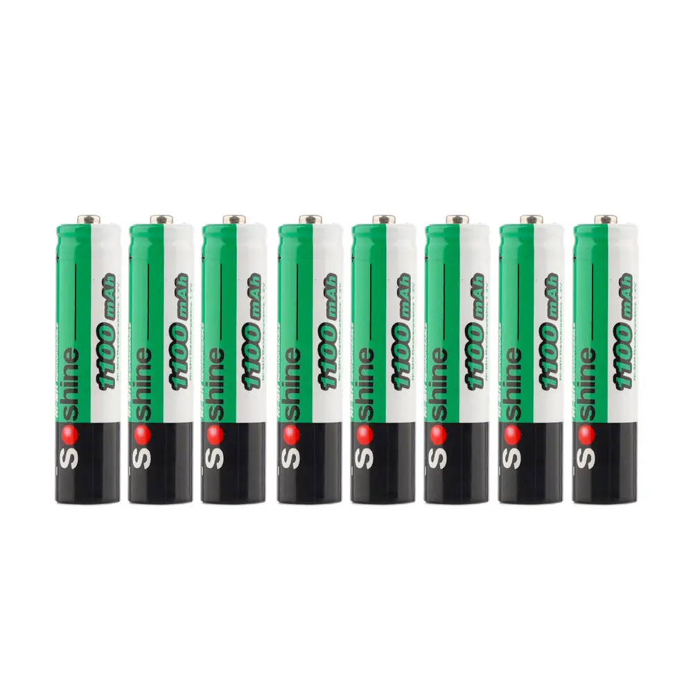 AAA 1100mAh 1.2V Rechargeable Battery Pre-Charge - 8 Count (Pack of 1)