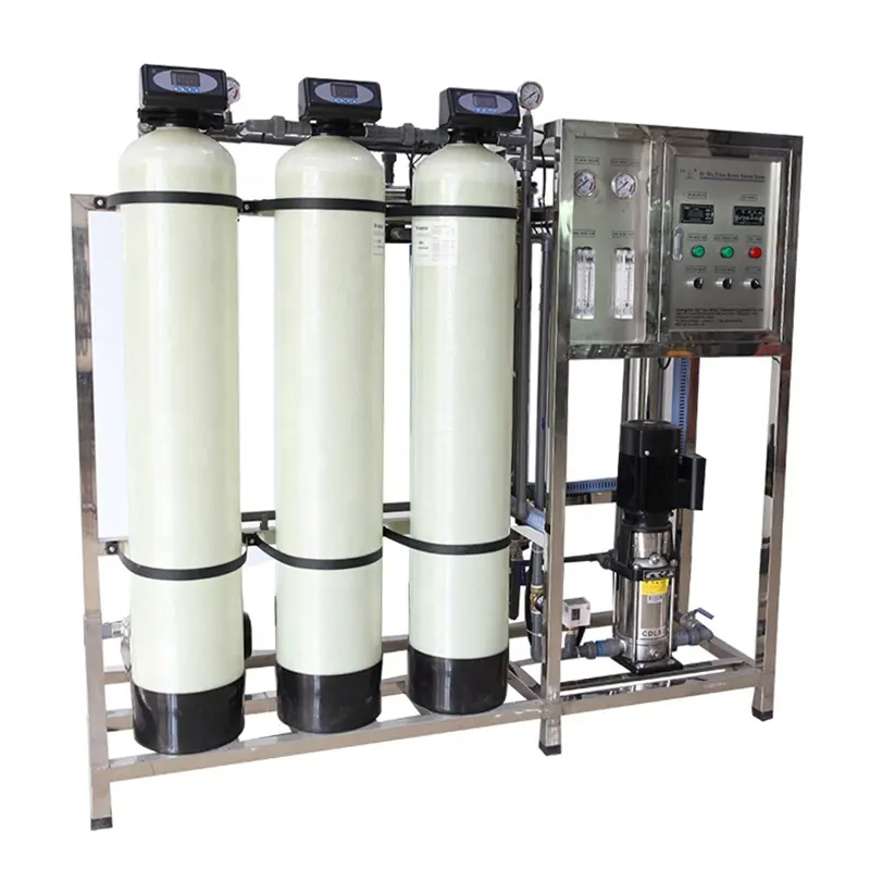 Sistema de filtro purificador de agua Industrial, máquina de tratamiento de ósmosis inversa para la industria alimentaria, 1000 galones/día