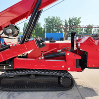 Grue araignée pliable multifonctionnelle avec panier suspendu capable de travailler en altitude