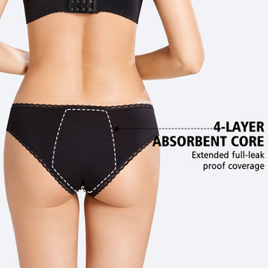 LYNMISS Bragas Menstruales de Fibra de Bambú para Mujer, a Prueba de Fugas, 4 Capas, Absorción de 20-30ML, Talle Medio - Product Image 3
