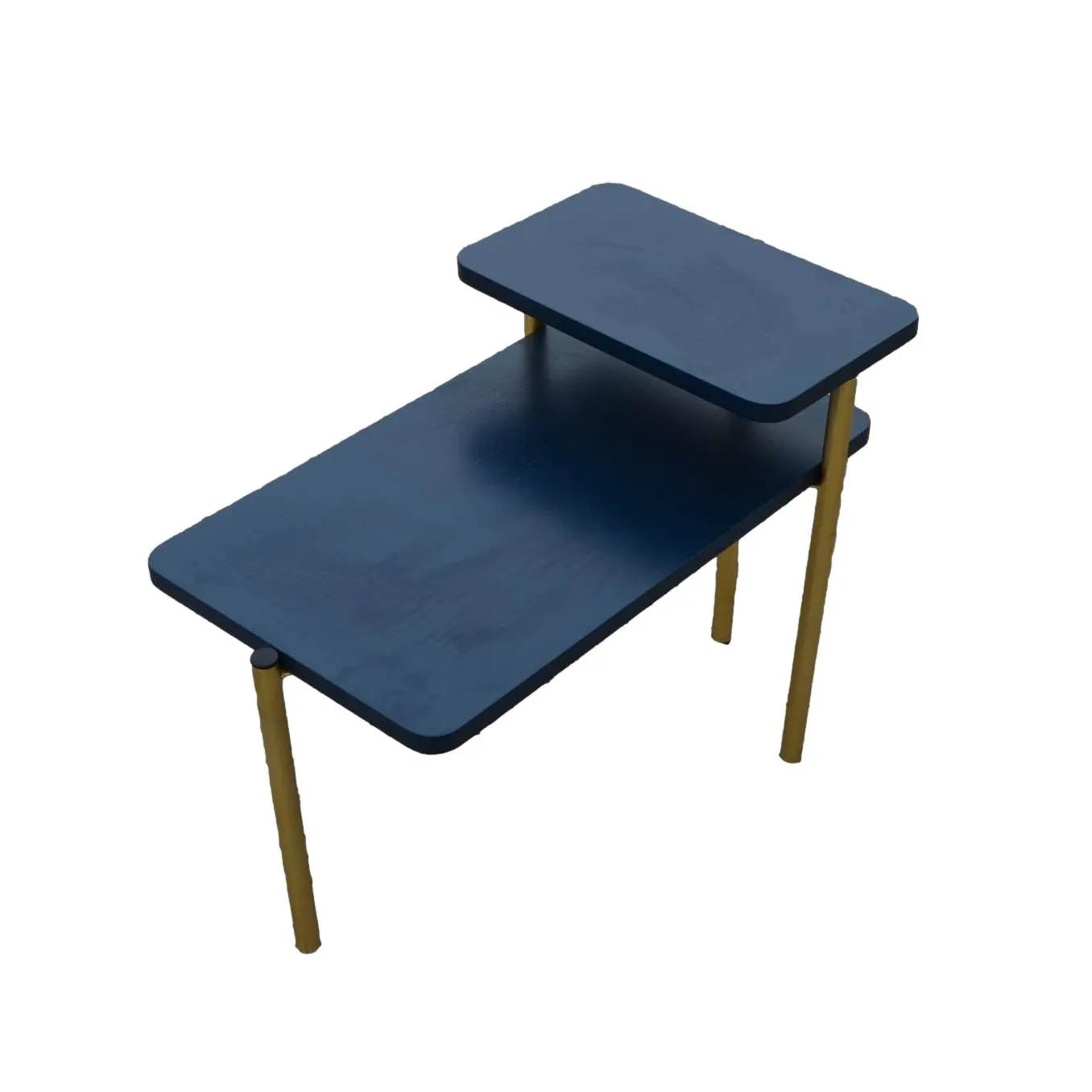 Mesa de centro de madera rústica con patas de Metal, muebles cuadrados con logotipo personalizado para apartamento