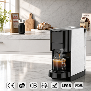 Machine à café expresso électrique programmable en acier inoxydable, contrôle de la température, capacité de 650 ml, garantie d'un an, vente en gros - Product Image 6