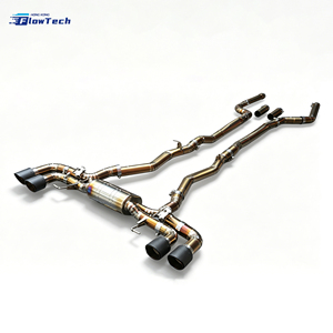 ระบบท่อไอเสียแคทแบคไทเทเนียมคุณภาพสูงแบบมีวาล์ว สำหรับ BMW F95 X5M Competition S63 S68 4.4L V8 น้ำหนักเบา ติดตั้งง่ายแบบ Direct Bolt-on - Product Image 2