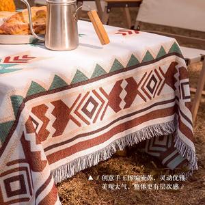 Manta de Picnic Bohemia Rectangular con Patrón Geométrico, Impermeable, para Acampar al Aire Libre, para Picnic y Preparación de Té - Product Image 4