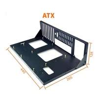 Châssis d'ordinateur en alliage d'aluminium ATX durable, pièces faites à la main, cadre stable pour carte mère, rack ouvert, boîtier de refroidissement en stock