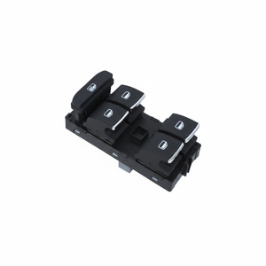 2013 Skoda Octavia Auto Four-Button Window <b>Switch</b> with <b>Chrome</b> Plated Finish 2-Year Warranty - Product Image 2