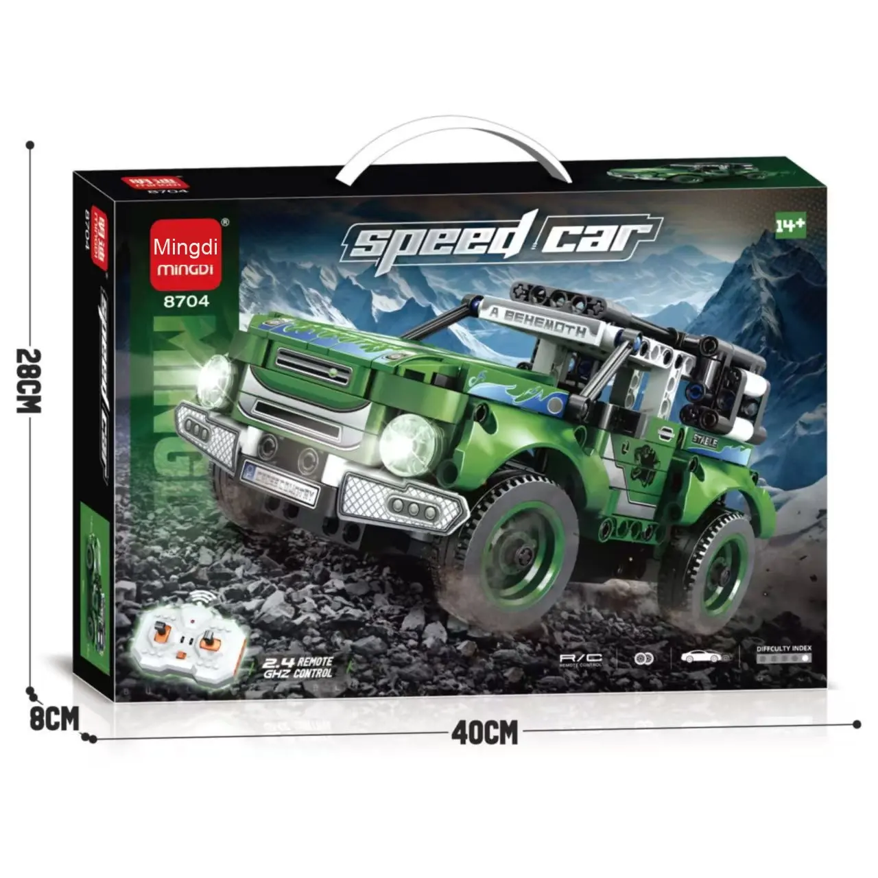 Mindy 8722 Electric Sports Car Model - DIY Building Blocks