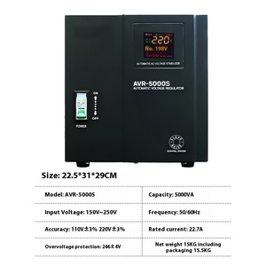 2KVA 3KVA 5KVA regolatori di tensione/stabilizzatori 100% in rame schermo Lcd monofase stabilizzatori elettrodomestici - Product Image 6