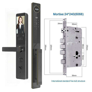 Cerradura Inteligente con Intercomunicador Visual WiFi Tuya, con Reconocimiento Facial y de Huella Dactilar, Compatible con Puertas de Aluminio/Acero, Equipada con Cámara, Aplicación Tuya - Product Image 5