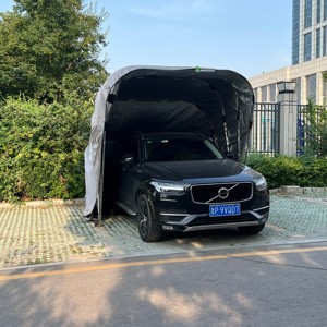 Abri <span class=keywords><strong>de</strong></span> voiture pliable moderne, imperméable, en acier inoxydable, portable, auvent pour voiture, abri <span class=keywords><strong>de</strong></span> stationnement, <span class=keywords><strong>garage</strong></span> pour une seule voiture - Product Image 2