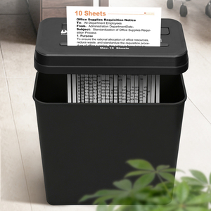 Trituradora Dowell DWS-1210SC para Oficina y Hogar, Facilita su Trabajo, Corte en Tiras, Tritura 10 Hojas de Papel A4 - Product Image 1