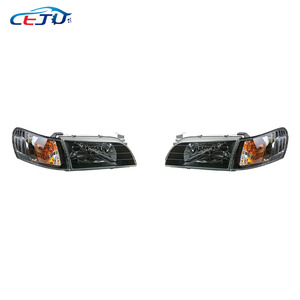 Lampe de phare de voiture en ABS noirci pour <span class=keywords><strong>Toyota</strong></span> Corolla E100 <span class=keywords><strong>LX</strong></span> EE100 XL Big Body SEG 100 DX AE101 AE102 GLI EE101 AE103 1993-1997 - Product Image 2