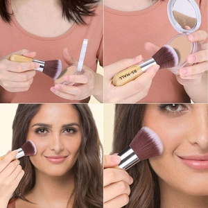 <span class=keywords><strong>Amazon</strong></span> vente Chaude BS-MALL Synthétique Bambou 11 pièces maquillage brosse ensemble avec éponge - Product Image 4