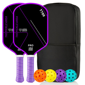 CZFIT Vente en gros de raquettes de pickleball de haute qualité, légères, portables, tendance, écologiques, en fibre de carbone durable, avec noyau en nid d'abeille - Product Image 3