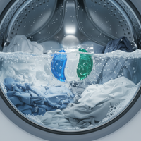 Détachant professionnel et adoucissant pour tissus, capsules liquides pour lessive à 3 compartiments, pour marque privée
