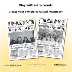 Vintage Newspaper Photo Booth Machine Indoor Selfie <b>Printing</b> Kiosk Retro <b>Camera</b> Studio Automatic Picture Maker Metal 1 Year - Product Image 3