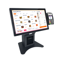 Kiosco de Autoservicio con Pantalla Táctil de 21.5 Pulgadas para Pedidos y Pagos, con Impresora, Cámara y Escáner, para Restaurantes y Tiendas Minoristas