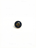 Bouton de jean en alliage de zinc de haute qualité, écologique, marque FR, à dos plat, imitation émail cloisonné, placage or sous vide, motif vintage