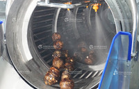 Ligne de transformation automatique du taro, machine de lavage, de découpe, de déchiquetage, de séchage, de friture et de surgélation rapide IQF, machine d'emballage pour légumes racines