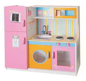 Jouet de <span class=keywords><strong>cuisine</strong></span> en <span class=keywords><strong>bois</strong></span> éducatif de grande taille pour enfants, avec fonction de lavage et de cuisson, design personnalisé - Product Image 1