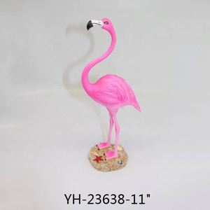 Factory Customized Small Statue <b>Ornament</b> Resin Crafts Suitable for Bedroom Living Room Decoration <b>Pink</b> Flamingo Figurine - Product Image 2