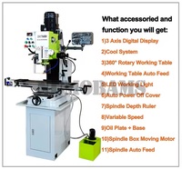 Machine de fraisage et de perçage manuelle verticale de qualité industrielle NUMOBAMS ZAY7045V, robuste et de qualité industrielle