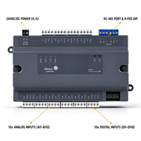 Modul I/O Kepadatan Tinggi 20 Titik EasyIO IO-2000, 10DI 10AI RS485 BACnet Modbus untuk Otomasi Bangunan