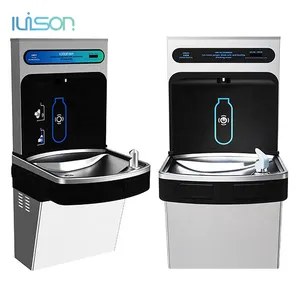 Commercial Indoor Outdoor Stainless Steel Wall Mounted Water Bottle Filling Station Smart Drinking Fountain For Drinking Water