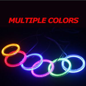 COB mắt thiên thần ma quỷ mắt Halo vòng tự động xe máy LED trang trí ban ngày chạy ánh sáng Sương Mù Ánh sáng 60mm <span class=keywords><strong>90mm</strong></span> 120mm - Product Image 2