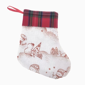 Chaussettes en lin personnalisables avec cordon de serrage pour les cadeaux de Noël, différents designs disponibles - Product Image 2