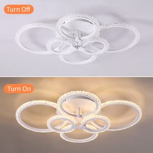 モダンな40W 74W LEDアクリル天井ランプ家庭用装飾ペンダント照明 - Product Image 2