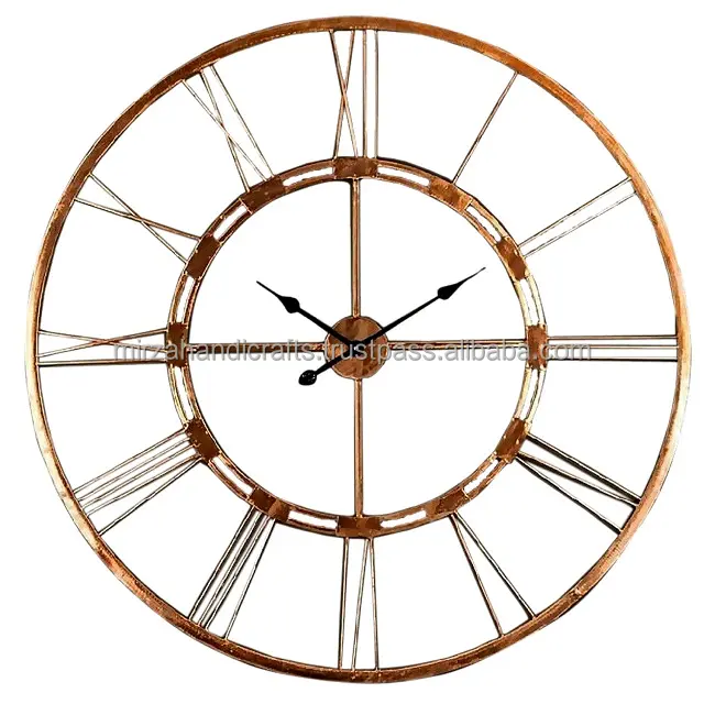 Modern and Stylish Extra Large Skeleton Frame Wall Clock With Roman Numerals perfect time for a little decor