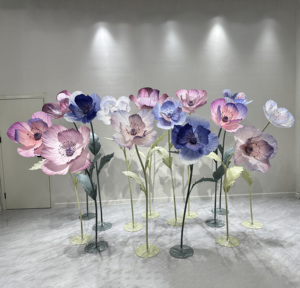 L-016 Flores Artificiales al por Mayor, Amapolas Gigantes para Decoración de Bodas, Eventos, Tiendas, Fiestas y Exhibiciones - Product Image 4