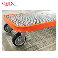 Chariots de transport industriels robustes personnalisables pour entrepôts, plateformes en acier, chariots plats avec support OEM