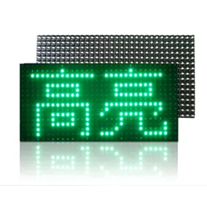 P10 Green Color Advertising Publish Single Color Outdoor 1g Display Module Led Display Sign